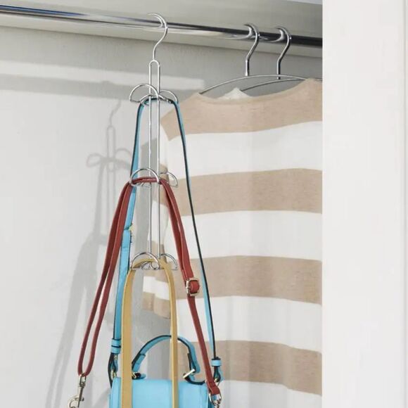 ⭐6 purse Closet Organizer in Chrome⭐ - Picture 7 of 8